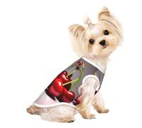 Chilean cherries Pet Breathable Sleeveless T-shirt L for Small Dogs and Cats Soft, Lightweight, Stylish
