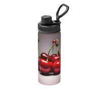Chilean cherries Printed Vacuum Insulated Mug 18 oz - Suitable for Mountaineering, Camping, Gym, Office and Daily Use