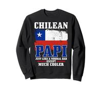 Chilean Dad Chile Flag Pride Vintage Funny Father's Day Sweatshirt