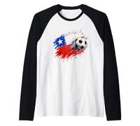 Chilean Flag Boys Kids Chile Raglan Baseball Tee