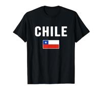 Chilean Flag Chile Value Graphic T-Shirt, Men, Black, S