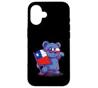 Chilean Flag Cute Bear Chilean Pride Chilean Roots Chile Case for iPhone 16