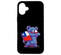 Chilean Flag Cute Bear Chilean Pride Chilean Roots Chile Case for iPhone 16 Plus