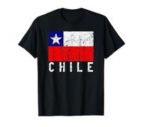 Chilean Flag Distressed Chile South America Men Women Kids T-Shirt