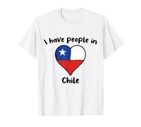 Chilean Flag Heart I Have People in Chile T-Shirt