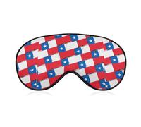Chilean Flag Or Banner Printed Sleep Mask for Unisex Adult Soft Night Blindfold with Adjustable Strap