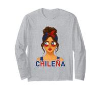 Chilean Girl Chilena Chile Flag Chilean Girlfriend Wife Long Sleeve T-Shirt