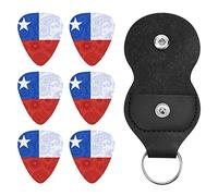 Chilean Paisley Flag Guitar Picks Guitar Plectrums Unique Gift for Bass, Electric & Acoustic Guitars 0.46mm