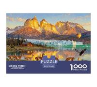 Chilean Patagonia Torres Del Paine Wooden Jigsaw Puzzle Waterproof 1000 Piece Puzzles for Adults Gifts Fun Home Decoration