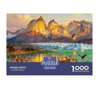 Chilean Patagonia Torres Del Paine Wooden Jigsaw Puzzle Waterproof 1000 Piece Puzzles for Adults Gifts Impossible Educational Games