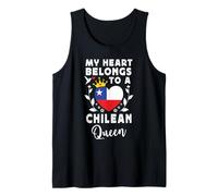 Chilean Queen Chilean Wife Girlfriend Chile Flag Tank Top