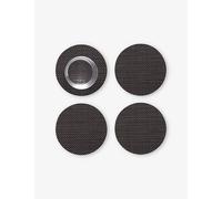 Chilewich Chilewich Basketweave Mist Woven Coasters Set Of Four Espresso
