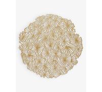 Chilewich Chilewich Daisy-Design Pressed-Vinyl Round Placemat 39cm Gilded