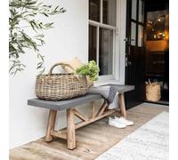 Chilford Outdoor Bench Small Grey Slate