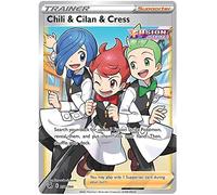 Chili & Cilan & Cress 258/264 Ultra Rare Pokemon Card (SWSH Fusion Strike) + 1x TitanCards® Toploader