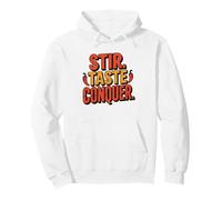 Chili Pepper Crossed Spoons Vintage Cook Off Badge Logo Pullover Hoodie