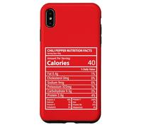 Chili Pepper Nutrition Facts Food Macro Chart Design Case for iPhone XS Max
