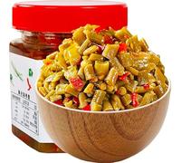 Chili sauce and paste,Homemade Pickles,Chinese pickled vegetables,condiment,Spicy Dried Radish,breakfast side dishes,Ready to eat Spicy Snack,Mixed Noodles Sauce (Sour beans 280g,3 can)