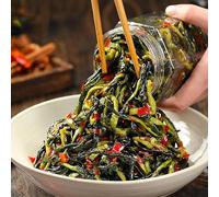 Chili sauce and paste,Homemade Pickles,Chinese pickled vegetables,condiment,Spicy Dried Radish,breakfast side dishes,Ready to eat Spicy Snack,Mixed Noodles Sauce (Crispy cucumber shreds,3 can)