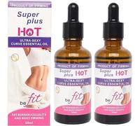 Chili Slimming Body Shaping Essential Oil, Super Hot Sexy Curve Essential Oil, Body Sculpting Essential Oil, Fat Burning Anti Cellulite Massage Oil, 50ml (2pcs)