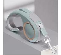 CHILIMILII 360° Tangle-Free, Retractable Dog Lead with Anti-Slip Handle, 5M/16FT-Adjustable-Smooth&Durable Nylon Tape/Ribbon, One-Handed Brake,Pause,Lock for Small and Medium Dogs (Lt. Green)