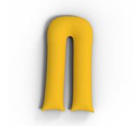 CHILIMILII 9 Ft Long U-pillow Full Body Support Maternity/Pregnancy Pillow-U Shaped Cuddle Pillow for Sleeping-Back, Leg, Hip Arthritis Support Pillow with Free Poly cotton pillowcase (Mustard)