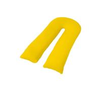 CHILIMILII 9ft Mustard U Shape Pillow Cover Case Only- Mustard Polycotton U-Pillow Covers for Maternity, Nursing & Pregnancy Full Body Support-Protection from Dust Mite, Anti Allergey