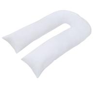 Chilimilii 9Ft U Pillow Cases Polycotton Soft Anti-Allergenic Washable Pillow Covers (White)