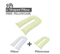 CHILIMILII 9Ft U Pillow With Free Pillowcase Maternity Pregnancy Support U Shaped Pillow