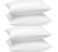 CHILIMILII Duck Feather & Down Pillows 48x74cm- Pack of 2 & 4 Feather Pillows Standard Size- 100% Cotton Shell, Soft Hotel Quality-HypoAllergenic & Anti Dustmite (Pack of 4)