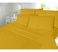 Chilimilii Flannelette Sheet Set 4Pc 100 % Brushed Cotton Thermal Soft Warm Bedding Set- Fitted Sheet +Flat Sheet +Pillowcase