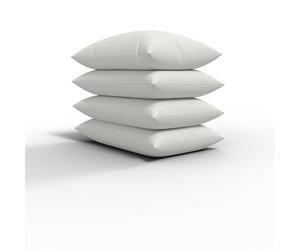 CHILIMILII Hotel Quality Hollow Fibre Stripe Pillows - Premium Hollow Fibre Filled Bounce Back Pillows 74x48cm - Suitable for Stomach, Back, and Side Sleepers (Pack of 4)