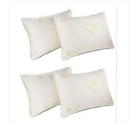 CHILIMILII Natural Aloe Vera Memory Foam Pillows, Orthopedic Anti Mite Pillows, Extra Fill Memory Foam Pillows for neck & Body Support, Anti Allergenic (PACK OF 4)