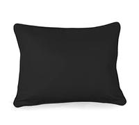 CHILIMILII Oblong/Rectangular cushion pads with cushion Covers included-100% Cotton Covers filled with rectangular Cushions/inserts for Home Sofa Bed in 12x18,12x20,14x18,14x20,16x24 (12x20, Black)