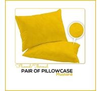 CHILIMILII Pillowcases Pair Pack 100% Brushed Cotton Flannelette Thermal Pillow Covers 19''x29''