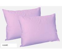 CHILIMILII Polycotton Pair Of Pillowcases Plain Dyed Housewife Pillow Covers 50X75 Cm