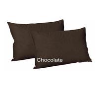 CHILIMILII Polycotton Pair Of Pillowcases Plain Dyed Housewife Pillow Covers 50X75 Cm