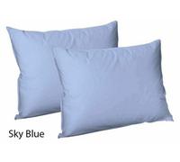 CHILIMILII Polycotton Pair Of Pillowcases Plain Dyed Housewife Pillow Covers 50X75 Cm