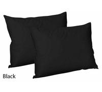 CHILIMILII Polycotton Pair Of Pillowcases Plain Dyed Housewife Pillow Covers 50X75 Cm