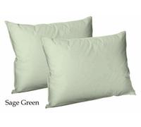 CHILIMILII Polycotton Pair Of Pillowcases Plain Dyed Housewife Pillow Covers 50X75 Cm