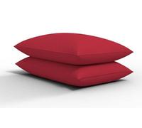 CHILIMILII Polycotton Pair Of Pillowcases Plain Dyed Housewife Pillow Covers 50X75 Cm