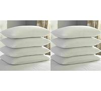 CHILIMILII Premium Bounce Back Pillows 50x75 cm, virgin Hollow Fibre Filled for Stomach back side sleepers, Optimum Quality in pack of 2,4,6 & 8 (Pack of 8)