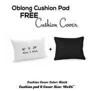 Chilimilii Rectangle/oblong Cushion Pads With Free Cushion Cover 100% Cotton Hollowfiber Filled Home Car Sofa Decor Cushions