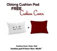 Chilimilii Rectangle/oblong Cushion Pads With Free Cushion Cover 100% Cotton Hollowfiber Filled Home Car Sofa Decor Cushions