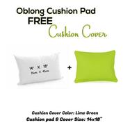 Chilimilii Rectangle/oblong Cushion Pads With Free Cushion Cover 100% Cotton Hollowfiber Filled Home Car Sofa Decor Cushions