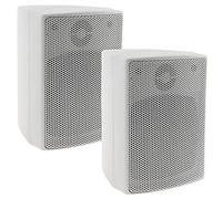 ChiliTec Pair of 2 Way White 40W 8 Ohm Stereo Home Theater Hi-Fi System Speaker