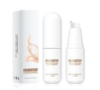 Chilits 1 Pieces Warm Skin Tone Foundation, Makeup Base Nudes Face Liquid Cover Concealer, Color Changing Foundation Great for Daily, Work, Date or Dinner