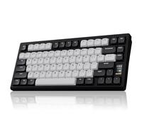 Chilkey ND75 LP Low Profile Aluminum Mechanical Keyboard, 75 Percent Wireless Gaming Keyboard w/Screen, Tri-Mode, Quick Disassembly, RGB Backlit Key Board for Laptop Office PC (Black)