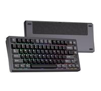 Chilkey Slice75 HE Gaming Keyboard: 75% Percent Hall Effect Magnetic Aluminum Keyboard with WS Flux HE Clacky Switch, Rapid Trigger, 8K Polling, Per-Key RGB Custom Key Board for Game Office(Gray)
