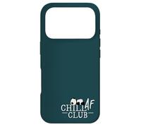 Chill AF Club! Doing Nothing Deluxe Chilling Panda Fun Case for iPhone 17 Pro